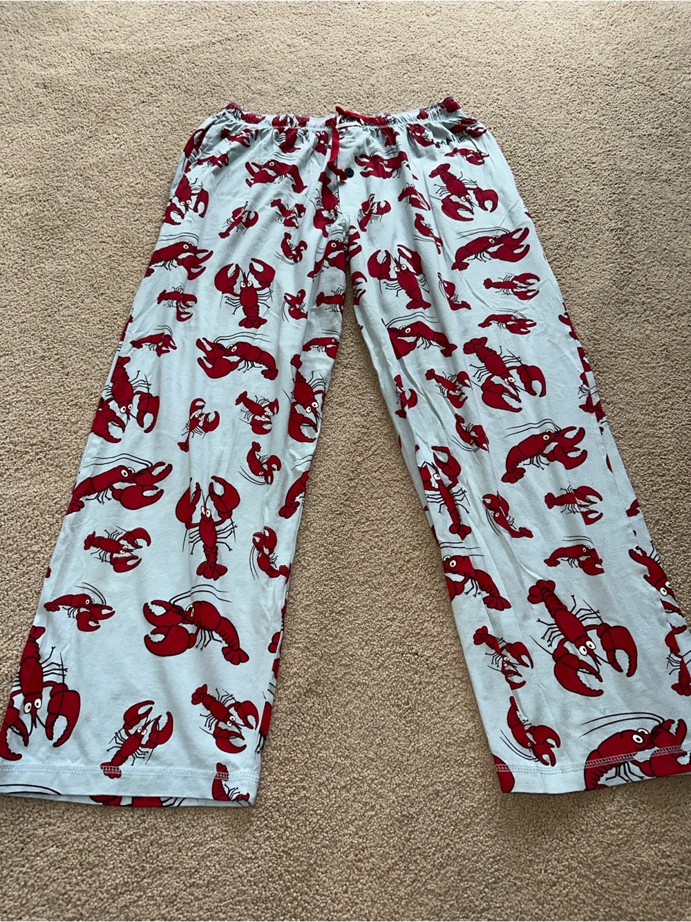 Lazy one lobster print pajama bottoms